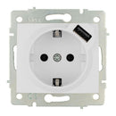 TOMADA BIPOLAR COM T/TL 16A 250V COM USB POWER SÉRIE EUROPA SOLER
