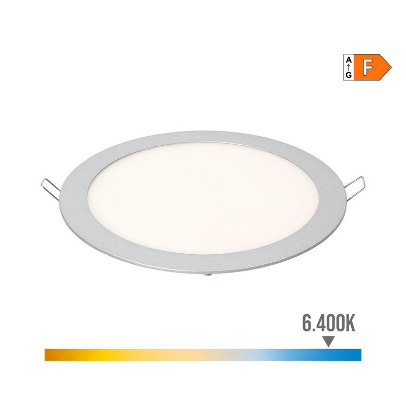 DOWNLIGHT LED DE ENCASTRAR REDONDO 20W LUZ FRIA 6400K 1500LM CROM