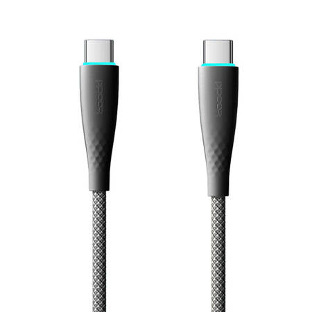 CABLE USB-C TO USB-C TOOCKI TXCTT1- BMH01-B, 1M, PD FC 100W (BLAC