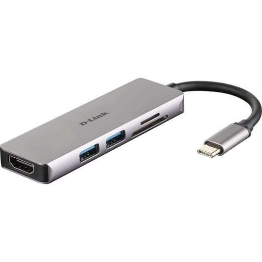 D-Link DUB-M530 base & duplicador de portas Com fios USB 3.2 Gen