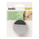 BATENTE ADESIVO SILENCIOSO CROMADO MATE (BLISTER) INOFIX