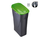 BALDE DE 25 LITROS ECOBIN COM TAMPA DE COR VERDE 21,5X36X51CM MON