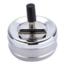 CINZEIRO EM METAL COM TAMPA GIRATÓRIA, Ø 9,5 X 9,5 CM