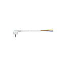 CABO COM FICHA TIPO F 1M 3X1.5MM 4,8MM 16A 250V T/TL BRANCO. SOLE