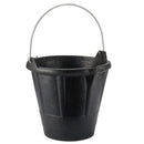 BALDE INDUSTRIAL 12 L DE BORRACHA PRETA RESISTENTE, COM CABO META