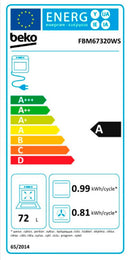 BEKO FOGAO VITRO FORNO 72LT MULTIF 60X60CMS BRANCO A