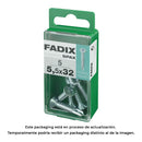 CAIXA S 5 UNID. PARAFUSO ROSCA CHAPA CP AUTOT. ZINCO 5,5X32MM FAD