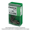 CAIXA S 50 UNID. PREGO MOLDURA AÇO 1,1X24MM FADIX
