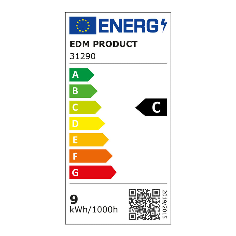 TUBO LED T8 9W 1.460LM 6.500K LUZ FRIA CLASSE C EDM