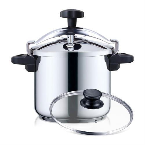 HAEGER PANELA PRESSAO COOKER PLUS 10LTS INOX TAMPA VIDRO