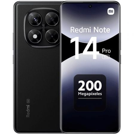 SMARTPHONE XIAOMI REDMI NOTE 14 PRO 12GB 512GB 6.67" 5G NEGRO MED