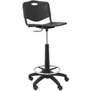 TABURETE PIQUERAS Y CRESPO ROBLEDO PVC T26GNI840RN NEGRO