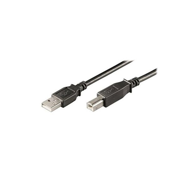 Ewent EC1003 cabo USB 1 m USB 2.0 USB B USB A Preto