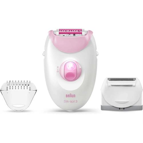 Braun Silk-épil 3 3270 20 pinças Branco, Rosa