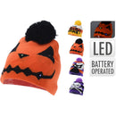 GORRO HALLOWEEN COM LUZ LED, MULTICOR, 6 LEDS, A PILHAS, 4 MODELO