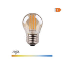 LÂMPADA ESFÉRICA COM FILAMENTO LED VIDRO VINTAGE E27 4,5W 400LM 2
