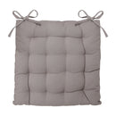 ALMOFADA PARA CADEIRA ESTILO BOLACHA COR CASTANHO CLARO 38X38CM