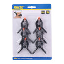 PACK DE 6 PINÇAS RESORTE, MEDIDA 65MM. KINZO