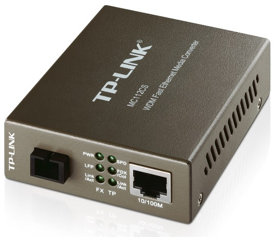 MEDIA CONVERTER TP-LINK 10/100TX PARA 100BASEFX(SC)- MC112CS