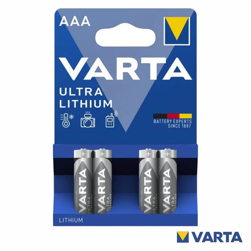 Varta 4x AAA Lithium Bateria descartável Lítio