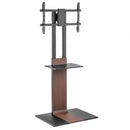 SOPORTE DE SUELO INCLINABLE GIRATORIO CON BANDEJA DVD AISENS FT86