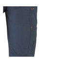CALÇA AZUL-MARINHO ESTILO ROAD, COM VÁRIOS BOLSOS E TECIDO ELÁSTI