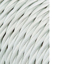CABO TÊXTIL TRANÇADO 2X0,75MM BRANCO 25M