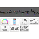 GUIRLANDA LED, 400 LEDS, 8 FUNÇÕES DE PISCO MULTICOLOR, IP44, SOL