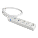 EXTENSÃO COM 4 TOMADAS 2P+T, 16A 250V COM INTERRUPTOR LUMINOSO. 1