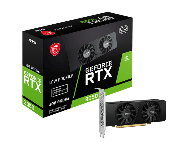 MSI VGA RTX 3050 6GB OC NV GDDR6 96BIT 2HDMI 1DP LP