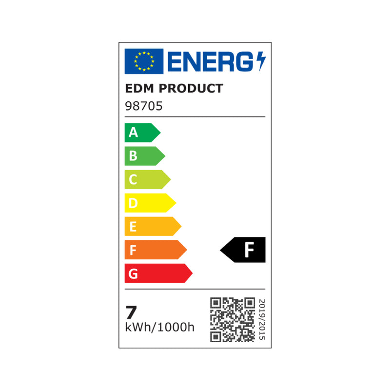 LÂMPADA STANDARD LED E27 7W 600LM 6400K LUZ FRIA Ø6X10,8CM EDM