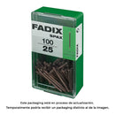 CAIXA S 100 UNID. PREGO DE AÇO PARA RODAPÉ 1,5X25MM FADIX