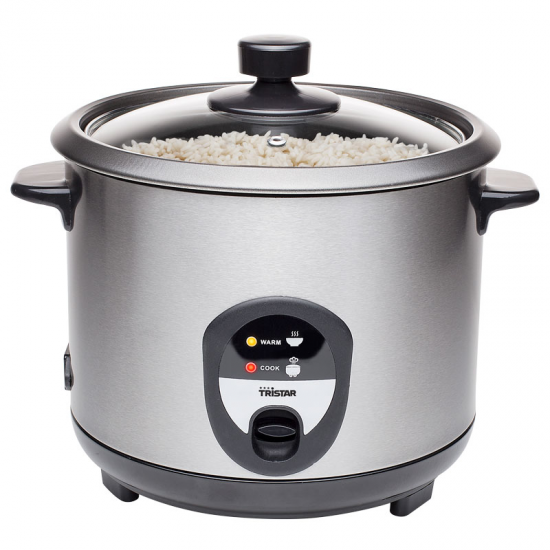 Tristar RK-6127 panela de arroz 1,5 l 500 W Preto, Aço inoxidável