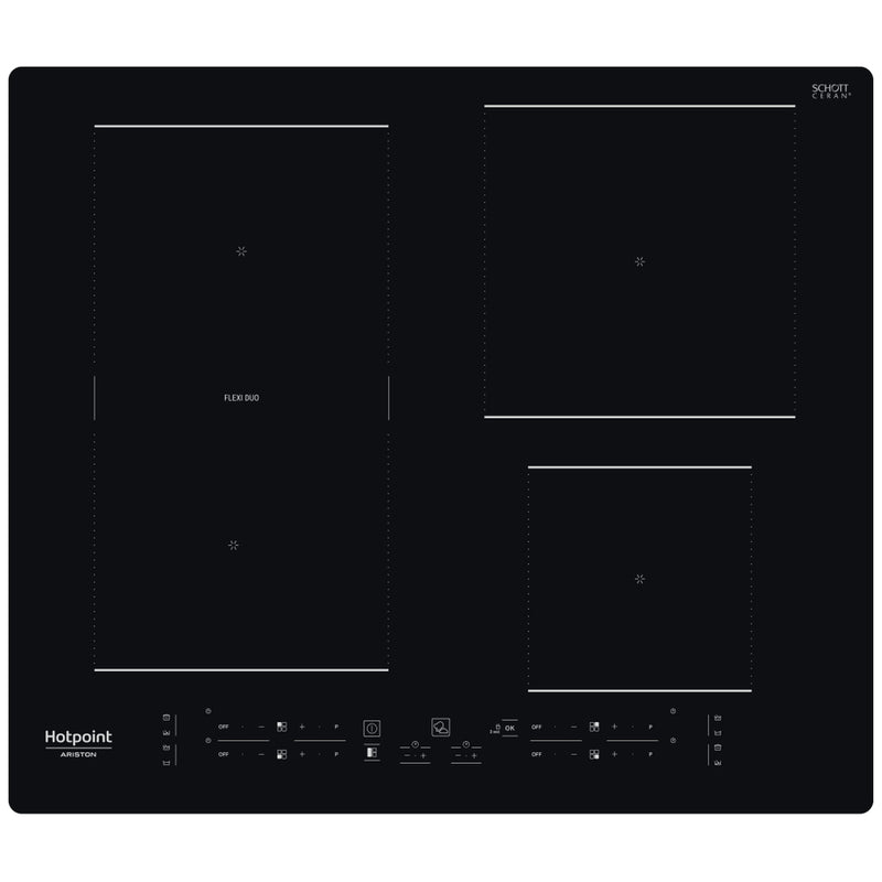 Hotpoint HB 3160C NE Preto Embutido 59 cm Placa com zona de induç