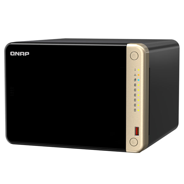 QNAP TS-664 NAS Tower Ethernet LAN Preto N5095