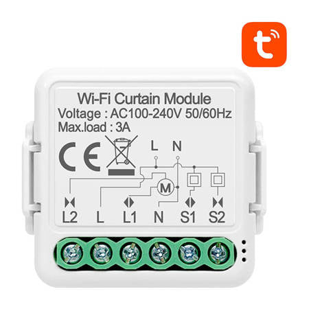 MÓDULO DE INTERRUPTOR DE CORTINA INTELIGENTE WIFI AVATTO N-CSM01-