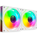 PACK 2 VENTILADORES MARS GAMING MF-3DPROX2 12CM ARGB BLANCOS