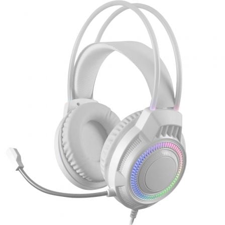 AURICULARES GAMING CON MICRÓFONO MARS GAMING MH124W JACK 3.5 BLAN