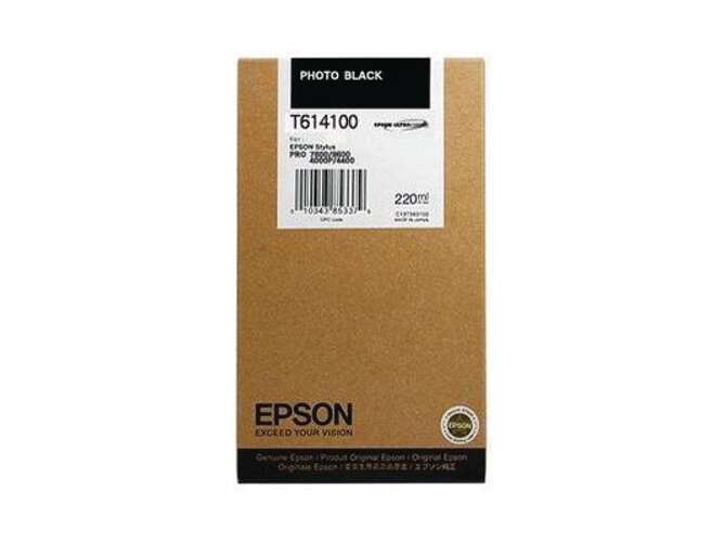 TINTEIRO ORIGINAL EPSON T6141 PRETO PHOTO