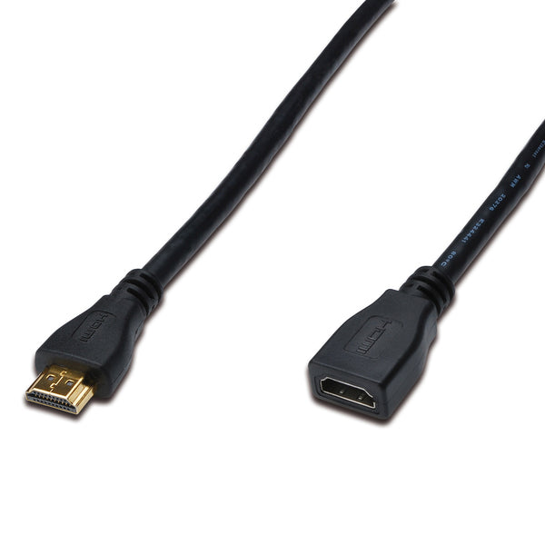 DIGITUS CABO HDMI HIGH SPEED CETHERNET MF 2MT PRETO