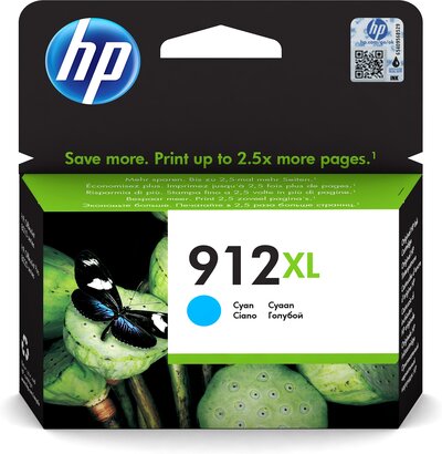 HP Tinteiro Original 912XL Ciano de elevado rendimento