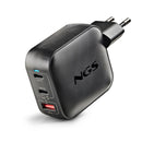 CARGADOR DE PARED GAN NGS BUD100WTINY 100W 2XUSB TIPO-C 1XUSB 100