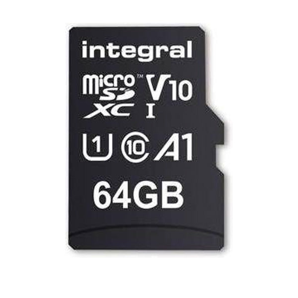 Integral 64GB HIGH SPEED MICROSDHC/XC V10 UHS-I U1 MicroSD