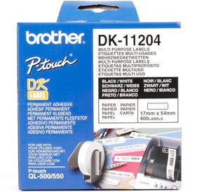 Brother DK-11204 etiquetadora Preto sobre branco
