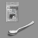 COLHER DE SOBREMESA-CAFÉ 13 CM, PRATA, 12 UNIDADES