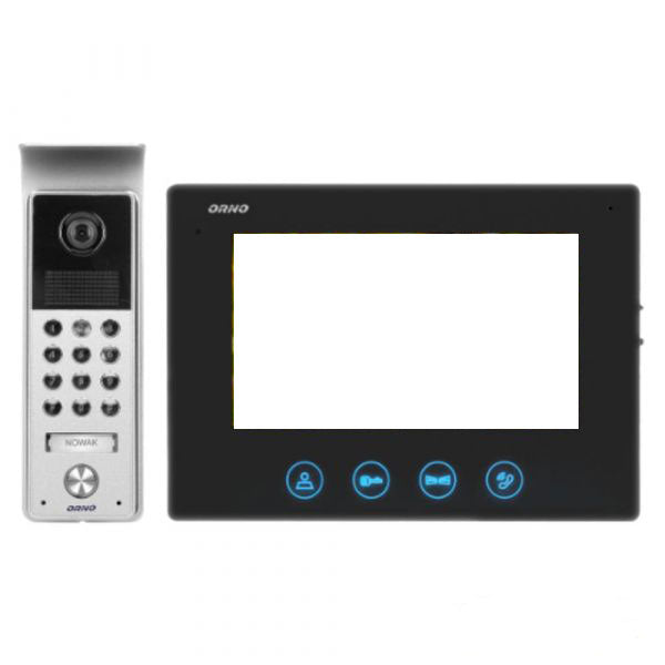 VIDEO PORTEIRO ORNO OR-VID-ME-1056/B C/ LCD 7"PRETO