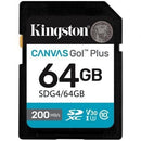 TARJETA DE MEMORIA KINGSTON CANVAS GO! PLUS 64GB SD XC CLASE 10 2