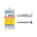 CAVINHOS NYLON F 5, 6, 8 COM PARAFUSO, CAIXA COM 210 UNIDADES