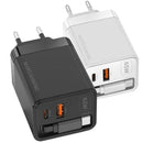 CARGADOR DE PARED GAN MARS GAMING MD-GAN65R 1XUSB TIPO-C 1XUSB 65