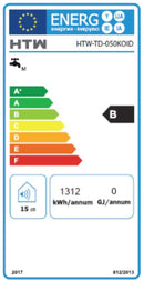 HTW TERMOACUMULADOR 50LTS REVERSIVEL TANQUE DUPLO WIFI